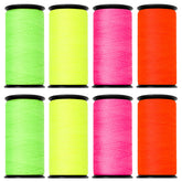 Goldmann naaigaren set | fluor - neon | 8x 200 meter naaigaren set GOLDMANN - SET - FLUOR